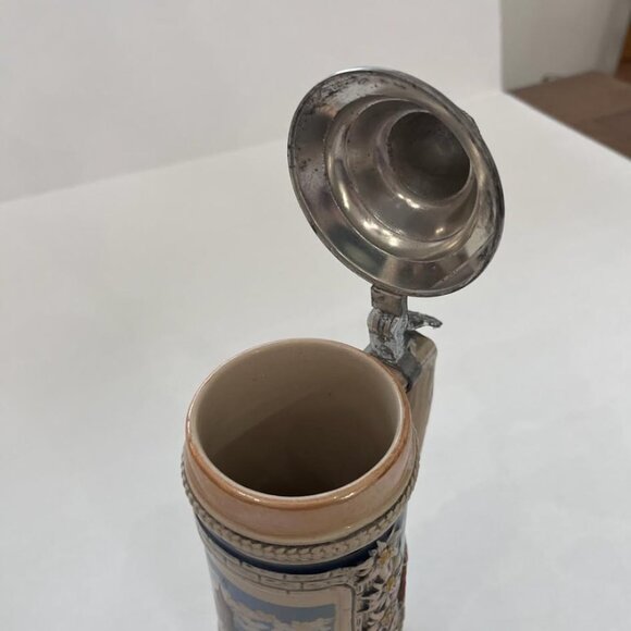 Original Gerzit Gerz Handmade West Germany Cobal Beer Stein October Fest - Picture 9 of 11